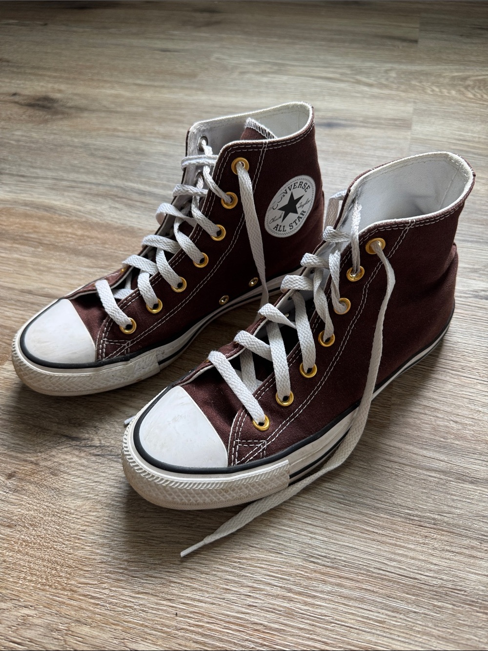 Brown High-Top Canvas Converse